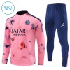 Paris Saint-Germain Trenings Collegegenser 2024-25 Kvart-Zip Rosa - Barn